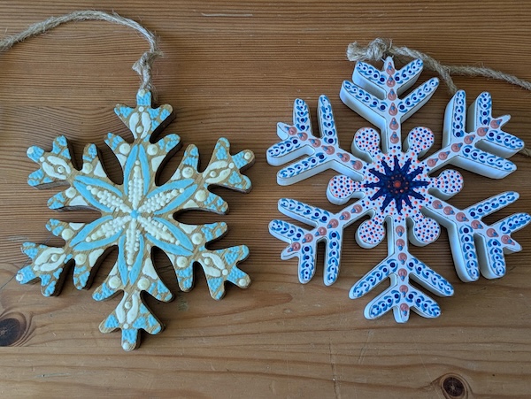 Wood Snowflakes